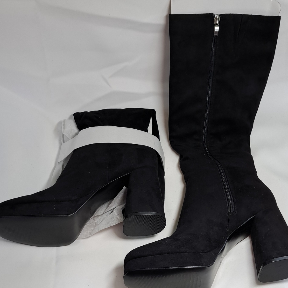 Nine West Suede Heeled Boots - Picture 1 of 9